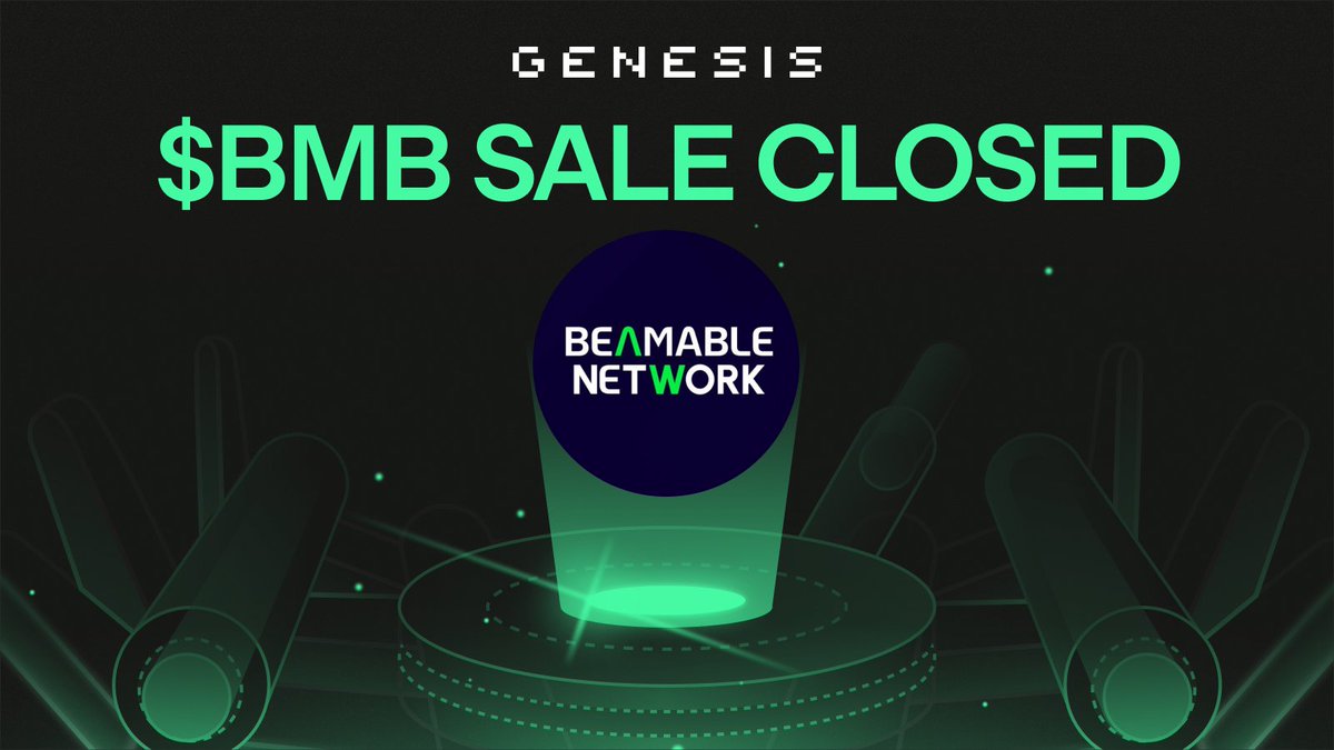 metaplex's tweet photo. The $BMB sale from @BeamableNetwork has ended.

6244 SOL (~$1M) from 2155 backers. All onchain &amp; executed flawlessly.

Accelerate Onchain Token Offerings with Genesis. https://t.co/Vb64obmxqd