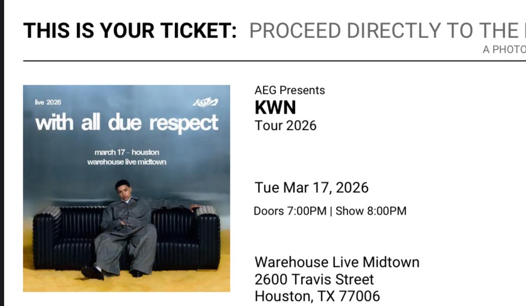 WHAT YALLL DOING ON MARCH 17th 😍😍😍 Got my ticket!!!!