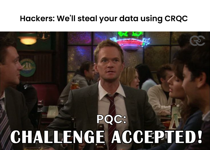 encryptioncons's tweet image. In the Barney Stinson spirit, there’s only one rule when facing quantum threats: always “Suit up” and prepare for what’s next. 

When hackers threaten to use quantum-powered attacks to steal sensitive data, traditional cybersecurity just isn’t enough. That’s where post-quantum…