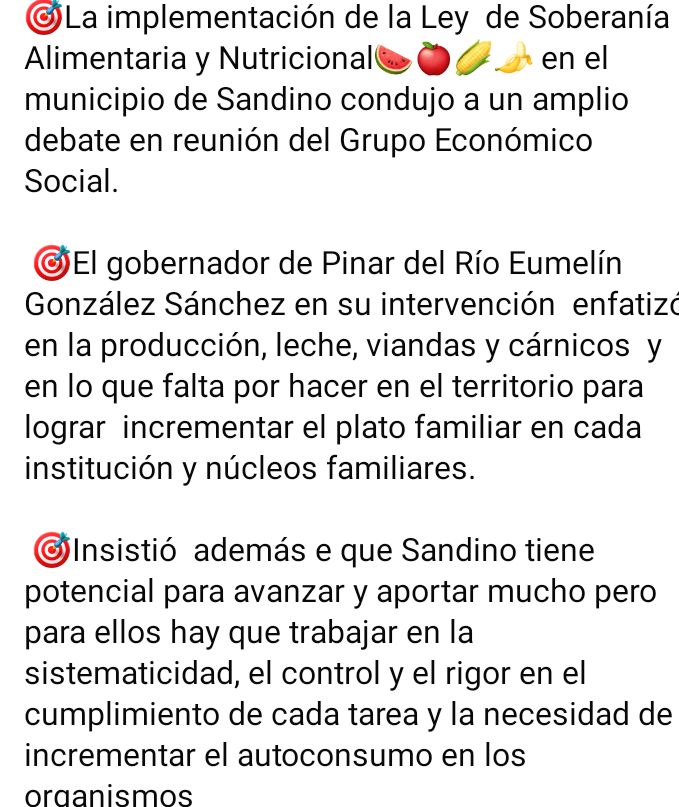 Sesionó hoy el Consejo Económico Social,con la presencia de Eumelín González Sánchez, gobernador de #PinardelRío
#CAM
#PoderPopular
