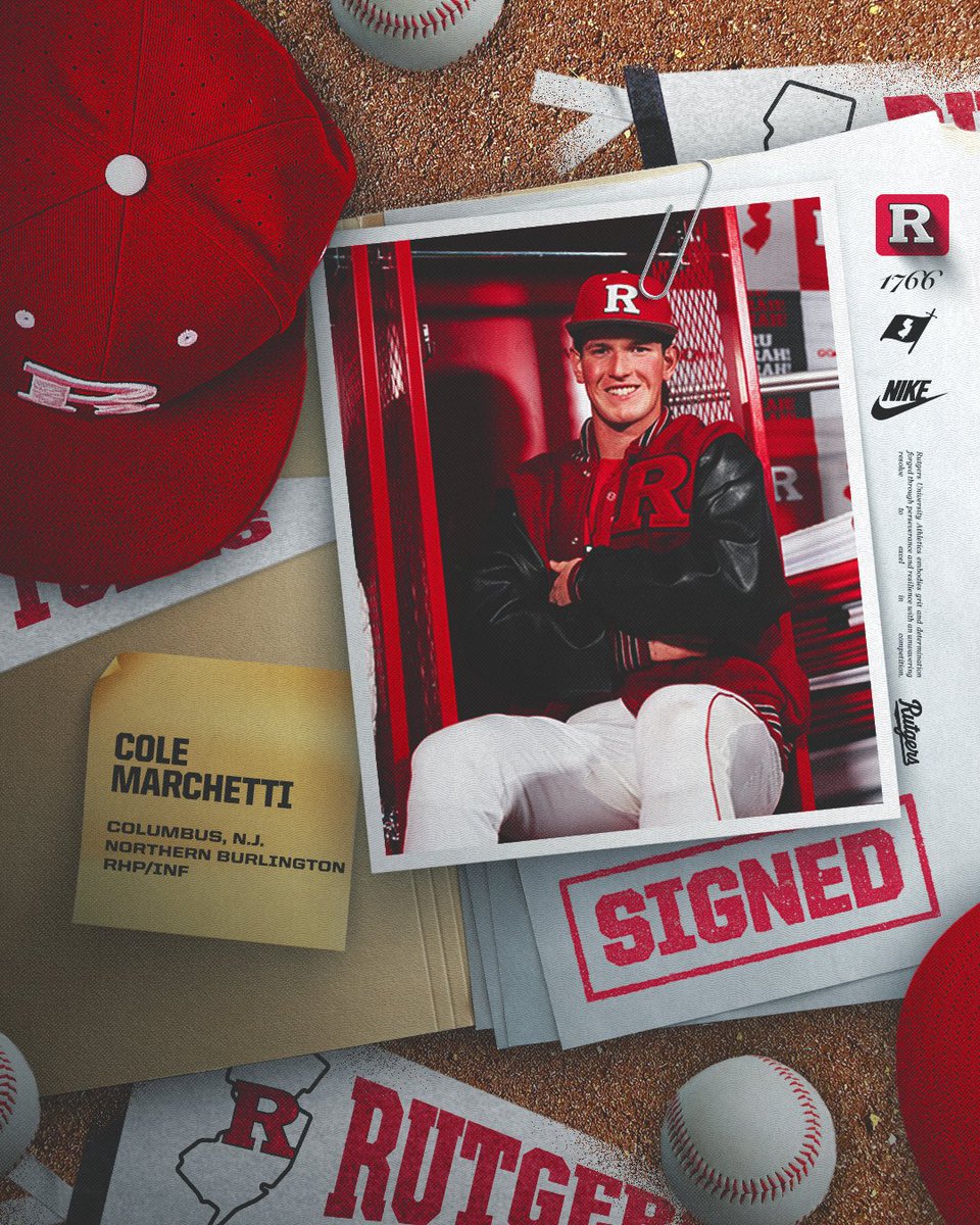 Cole Marchetti. Signed. 🔒 

The top third baseman in New Jersey and one of the top talents in the state is officially a Scarlet Knight!

Let's get to work, <a href="/cole_marchetti/">Cole Marchetti</a>!