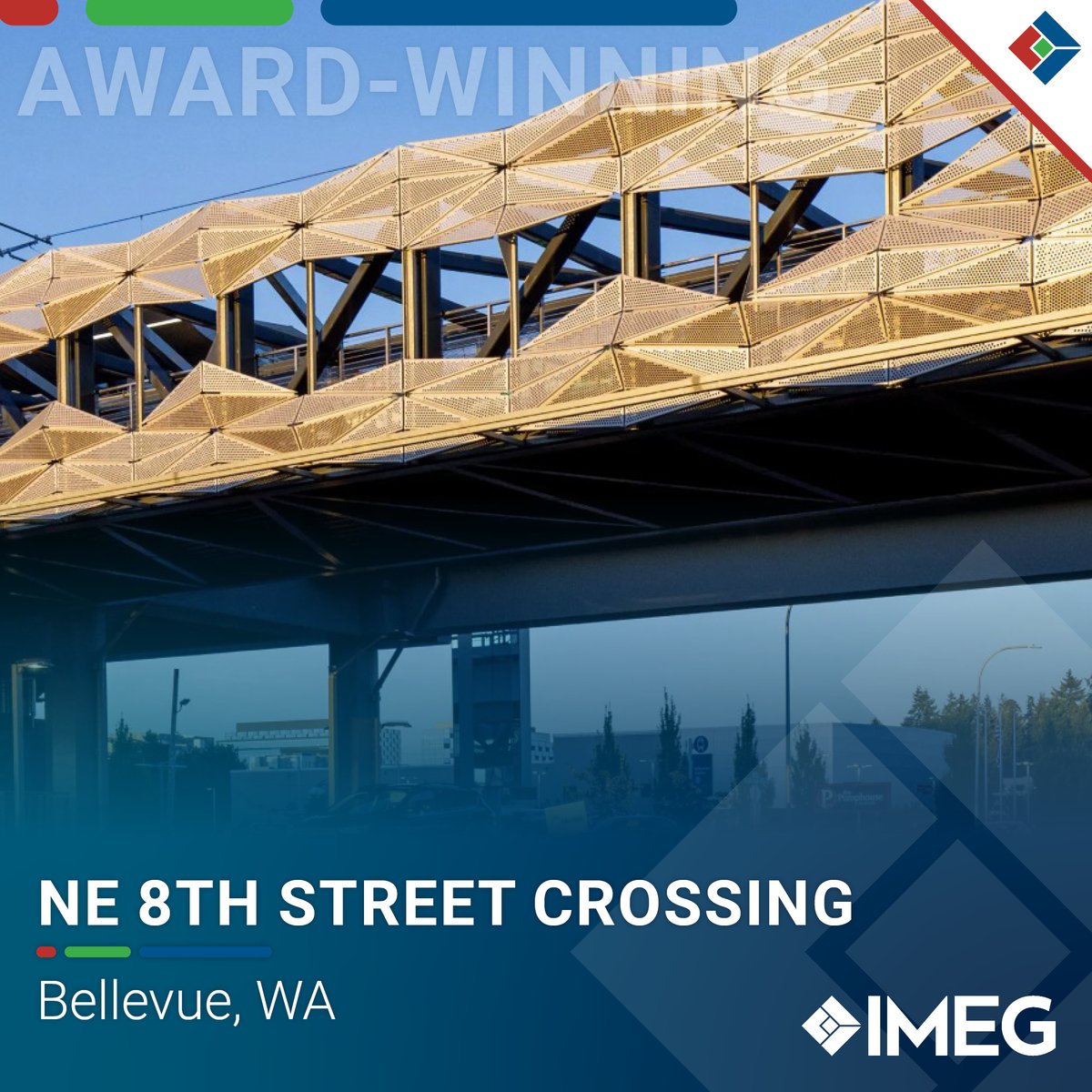 The NE 8th Street Crossing in Bellevue, WA, has earned the ENR Northwest 2025 Best Project Award in the Highway/Bridge category.

IMEG provided mechanical engineering design for the project.

Learn more: pulse.ly/g9n4qt2rqe

#weareIMEG #ENRBestProjects