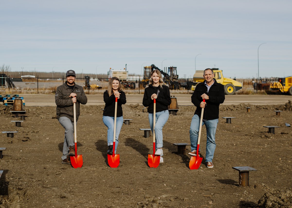 Tech_mation's tweet image. We’re excited to kick off construction for Techmation’s newest shop!  Big thanks to our amazing Drayton Valley team for making this happen!

#albertatrades #breakingground #draytonvalley