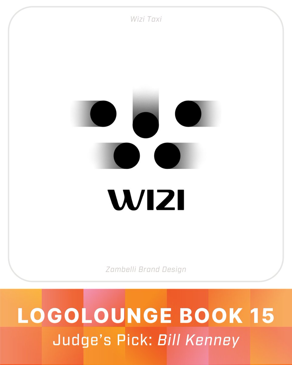 logolounge's tweet image. 🌟 Judge&apos;s Pick | Book 15 🌟

While reviewing thousands of submissions for inclusion in Book 15, Bill Kenney from @focuslabllc found themselves drawn to Wizi Taxi by @zambellidesign. Among the sea of incredible marks, this one stood out!
