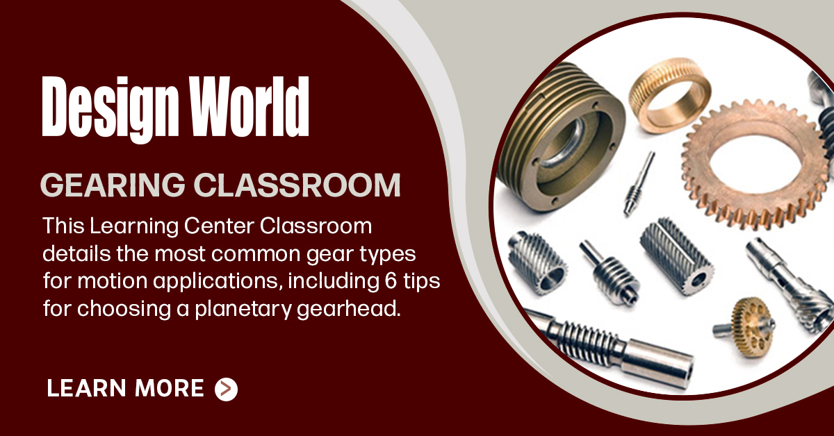 DesignWorld's tweet image. 🚀 Welcome to the Gearing Classroom!

We explore everything from precision gears to advanced gearboxes and motion applications. Perfect for engineers, designers, and innovators!

👉 Start learning: designworldonline.com/gearing-classr…

Thanks to our sponsor @cgi_motion