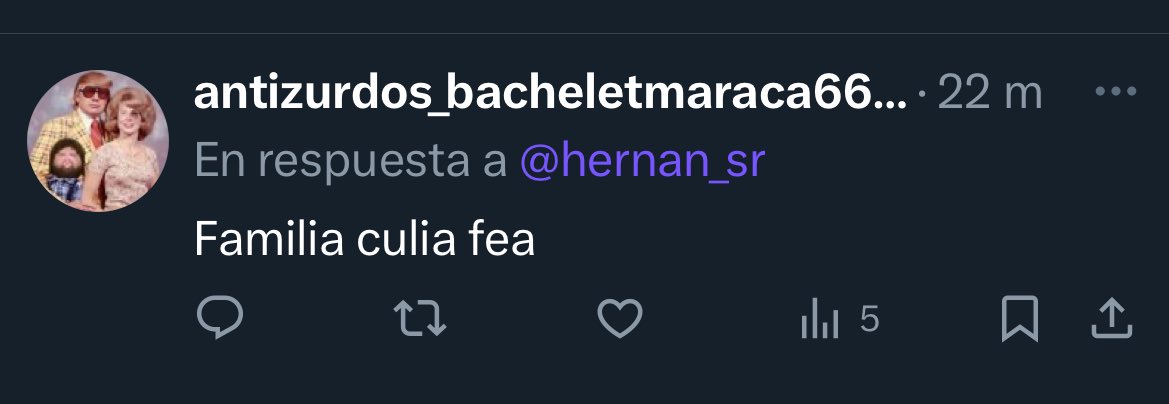 hernan_sr's tweet photo. 🚨GRAVE 

Los mismos bots y trolls que inventaron que en el evento de Jara había gente gritando en contra de los carabineros, están insultando gravemente al hijo de la candidata. 

Esa es la moral que predican se espantan con un falso grito en contra de carabineros , pero insultan de manera descarada a un cabro que no les ha hecho nada. 

“Mongolo” , “ojalá no se le suicide ninguno de los 2 ”, “familia culia fea” 

Hazte cargo @joseantoniokast