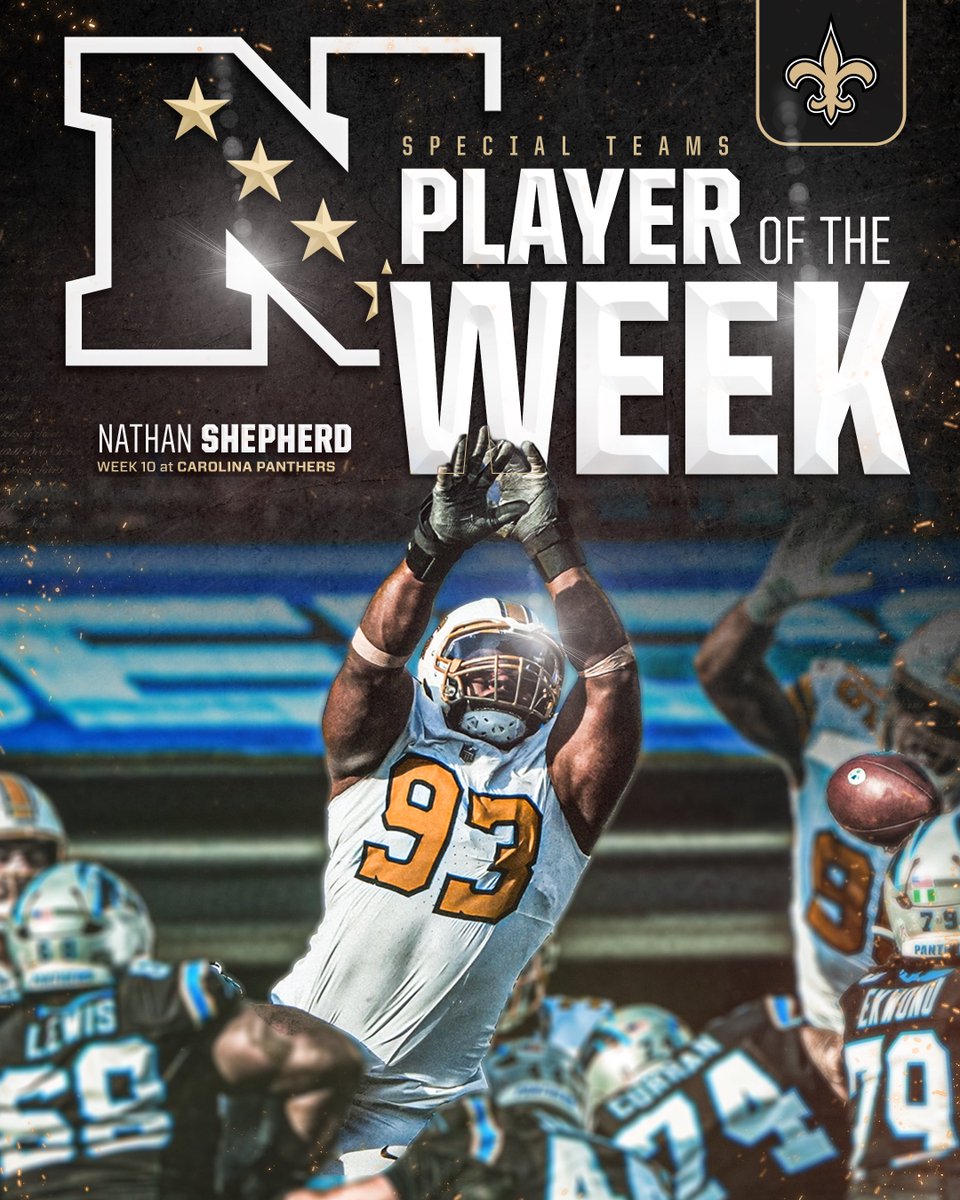 Your NFC Special Teams Player of the Week: Nathan Shepherd 🙅‍♂️