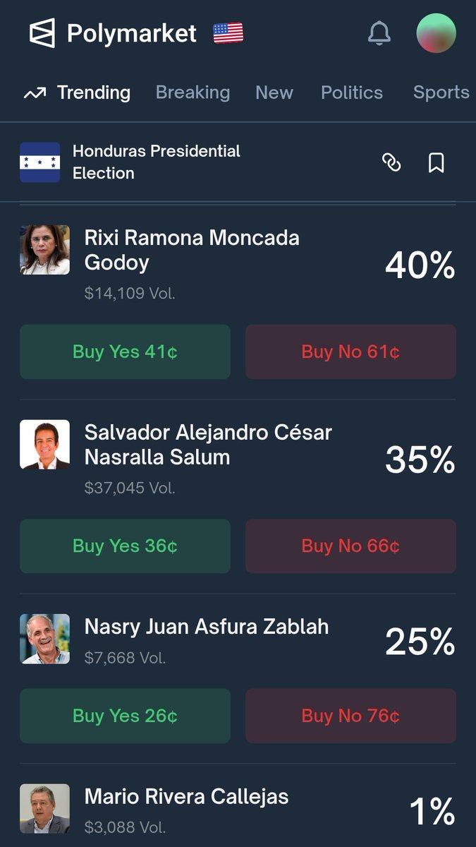 Hace 4 días el erudito de la política <a href="/RashidMG3/">Rashid Mejía</a> bufando con una plataforma que se especializa en el mercado de predicciones de criptomonedas. Como que le salio el tiro por la culata 😂🤣🤣🤣