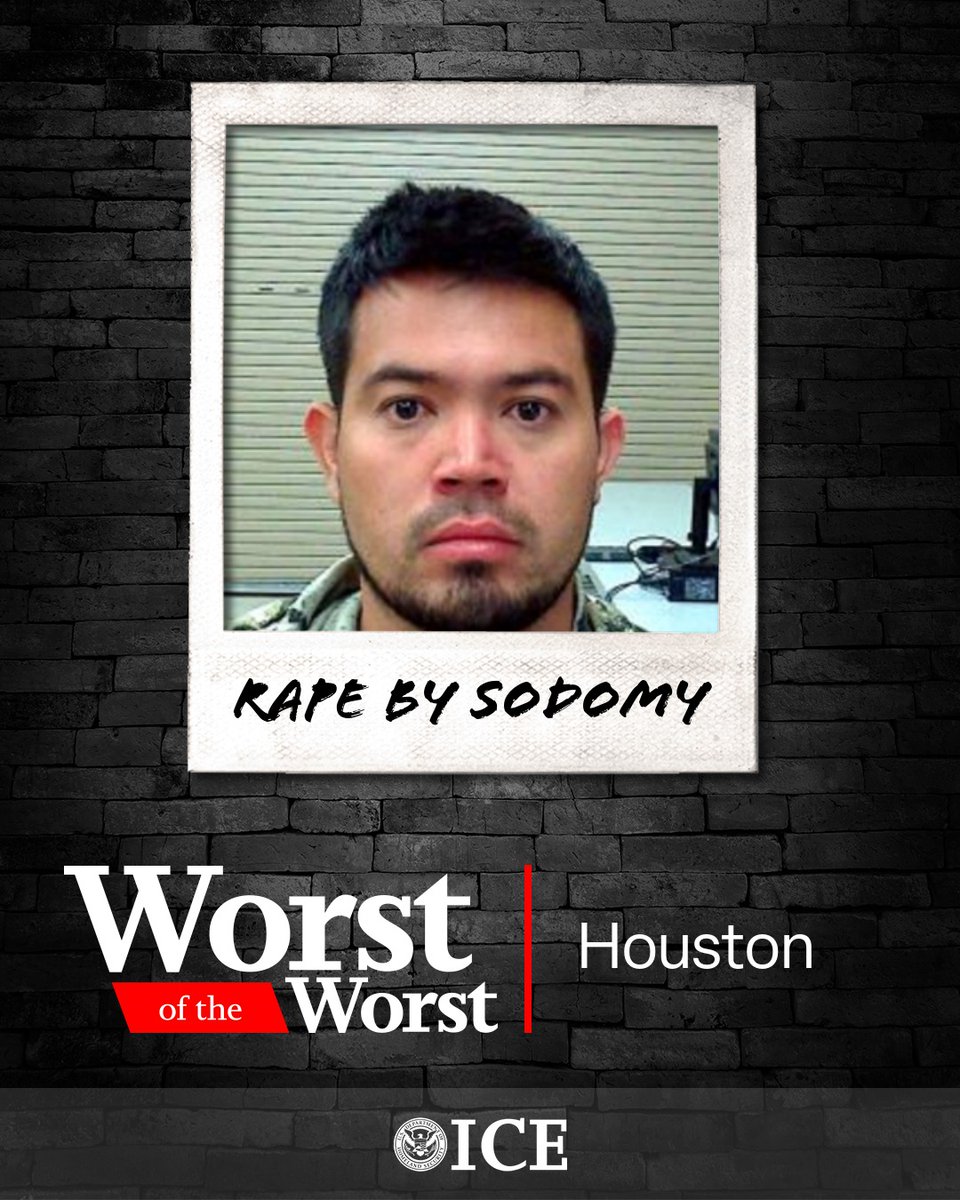Jose Alfredo Perez-Santos entered the U.S. illegally to work in Utah, but then he forcibly sodomized a girl. 

He went to federal prison for that horrendous crime and ICE Houston took custody of him after he completed his sentence Nov. 2.