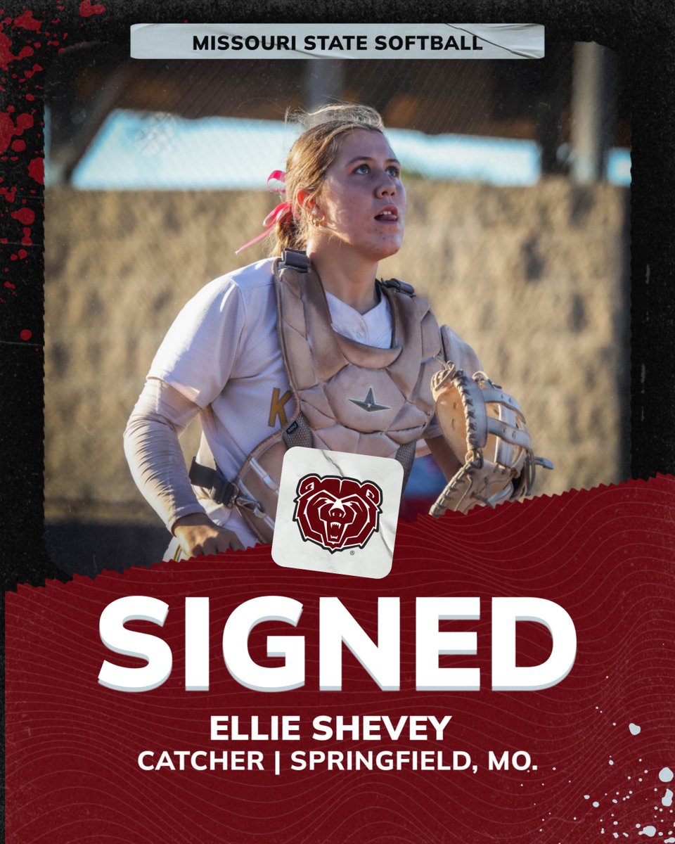 Welcome to the 🐻🥎 family, 𝗘𝗹𝗹𝗶𝗲! 

#GoBears | #WeAreMoState | <a href="/EllieShevey/">Ellie Shevey</a>