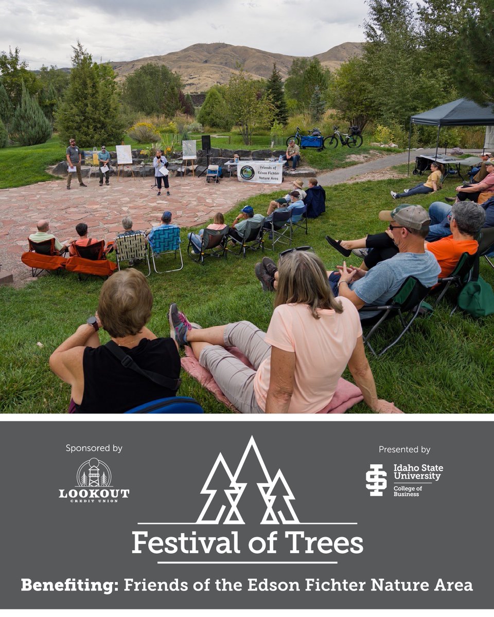The Festival of Trees supports the Friends of the Edson Fichter Nature Area, a nonprofit preserving Pocatello’s natural beauty for future generations through environmental education and outdoor engagement. 🌿 Learn more: friendsofedsonfichternaturearea.com