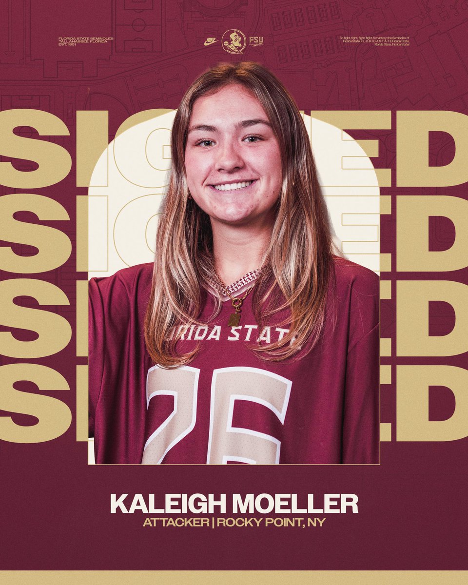 Welcome to the Garnet and Gold, Kaleigh! 🍢

#NolesLax