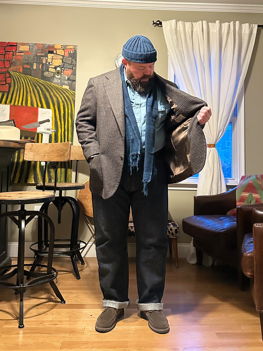 DavidLaneDesign's tweet image. Tweed and Denim.