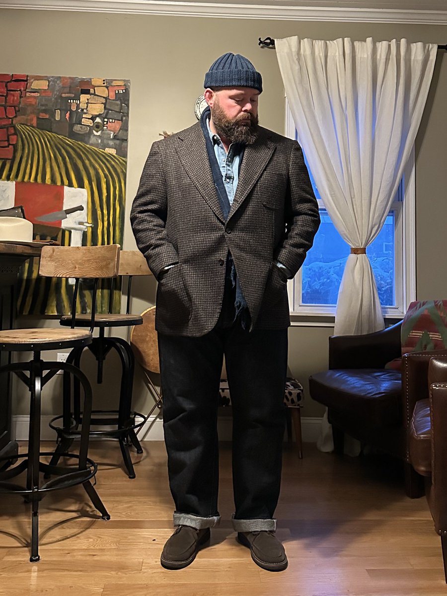 DavidLaneDesign's tweet image. Tweed and Denim.