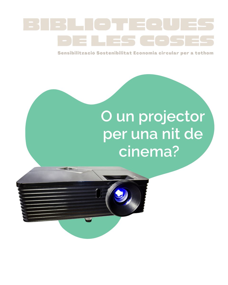 Andromines's tweet image. 🎯 Què pots trobar a una #BibliotecaDeLesCoses?  
🔧 Eines  
📽️ Projectors  
🧩 Jocs  
🍳 Paelleres  
🎸 Instruments  

Estalvia diners, espai i residus!  f.mtr.cool/alnkprtcsn
#Reutilitza #ConsumConscient