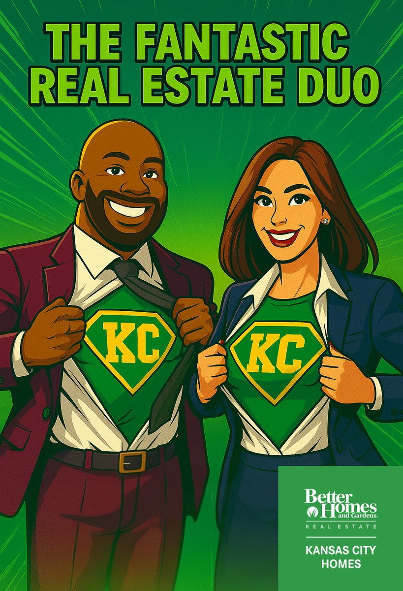 AKtheRef's tweet photo. 🏡✨ Why choose The Kennedy Real Estate Team?
We don’t just list homes, we guide, negotiate, &amp; deliver results. 💚
KC’s Fantastic Real Estate Duo with Better Homes &amp; Gardens Real Estate Kansas City Homes — from first showing to final signature. ⚡

#TheFantasticRealEstateDuo https://t.co/oBPTVMCKWh