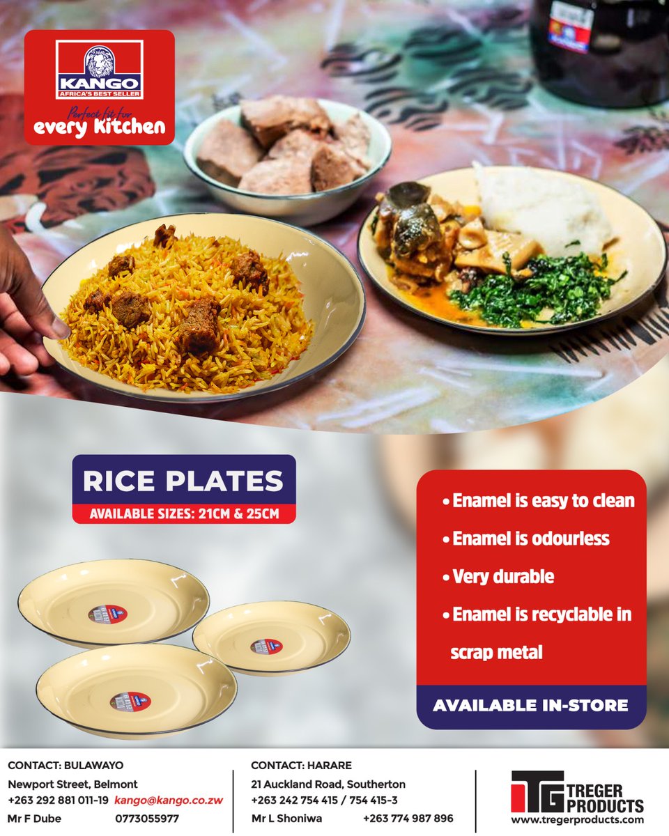 KangoProducts's tweet image. Discover Kango Rice Plates! Available in 21cm &amp;amp; 25cm, these enamel plates are easy to clean, odorless, and recyclable. Perfect for enjoying your favorite meals. Get yours in-store today! #Kango #KitchenEssentials