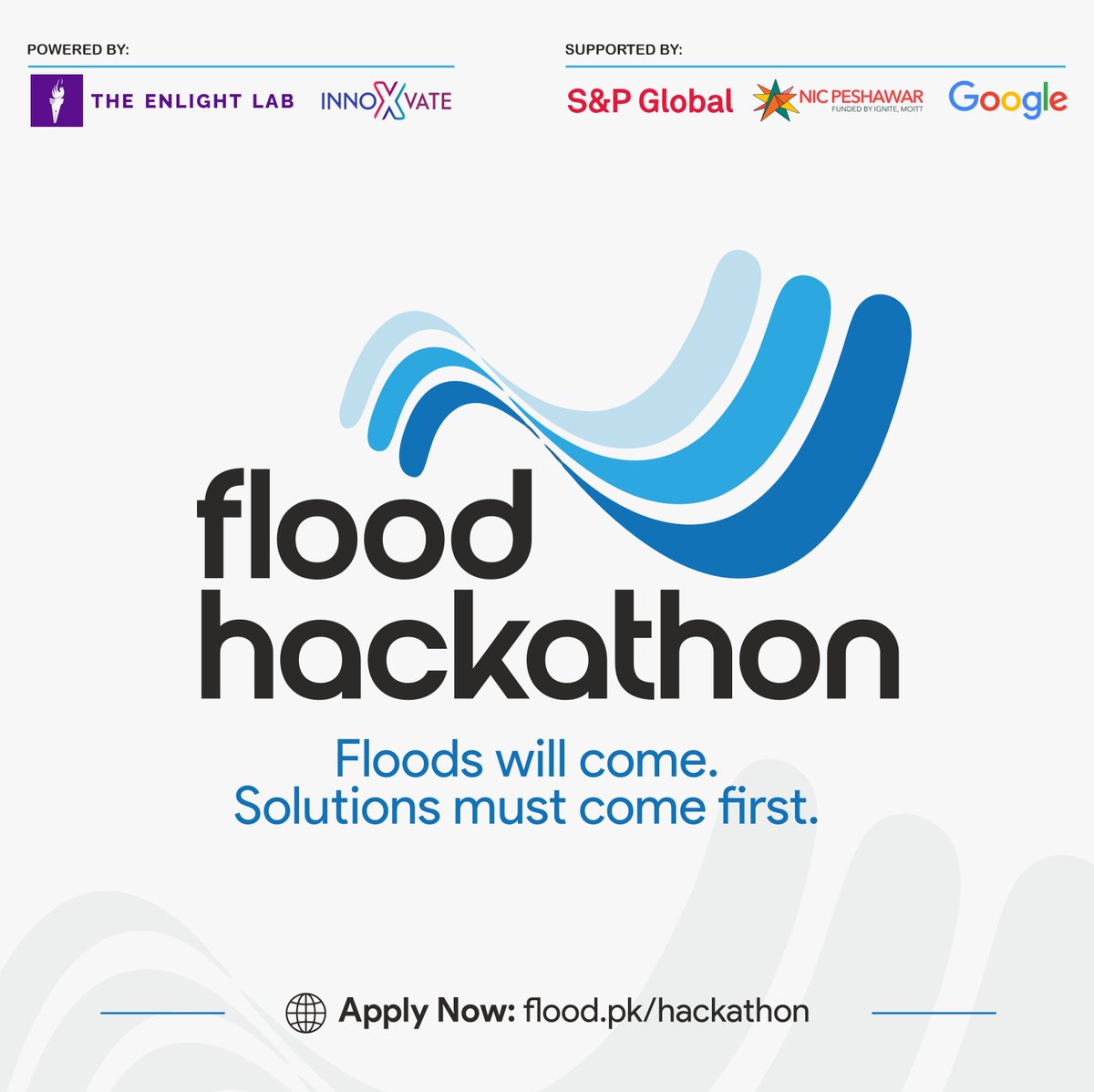 EnlightLab's tweet photo. Every year, floods devastate Pakistan, and every time, we move on &amp; forget until the next flood, but this time, we’re building solutions before the storm.

Join #FloodHackathon, where we come together to create solutions for the next flood.

Apply Now: https://t.co/IYkt42unQH https://t.co/bHWeY6mA5Y