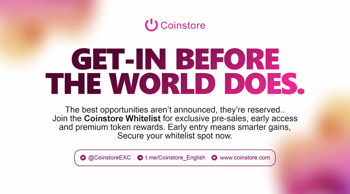 goldinglove10's tweet photo. Imagine getting the next big narrative token at a discounted price?😋
That’s what @CoinstoreExc Prime offers — access to top narrative-shaping coins at presale prices.
Get in early and trade smarter.🚀
https://t.co/QrxWW7DD5Q

https://t.co/qTd8mnNfeR

#Prime #Crypto #CoinstoreExc https://t.co/tZfv7SsVXa