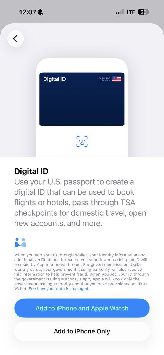 iDeviceHelpus's tweet image. Apple officially launches new Digital ID feature in Wallet using US passport