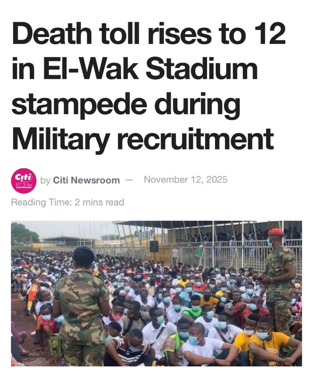DepotJuice's tweet photo. This is evidence of the high level of unemployment and the sheer desperation for opportunities.

This is why the *KEN2028 campaign* is timely and essential. The “all talk and no action” has done enough damage in the form of Galamsey and such reckless deaths from stampede during https://t.co/UgRjEEWj7k