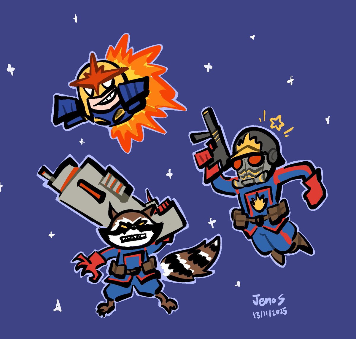 Guarding the galaxy 
#GuardiansOfTheGalaxy