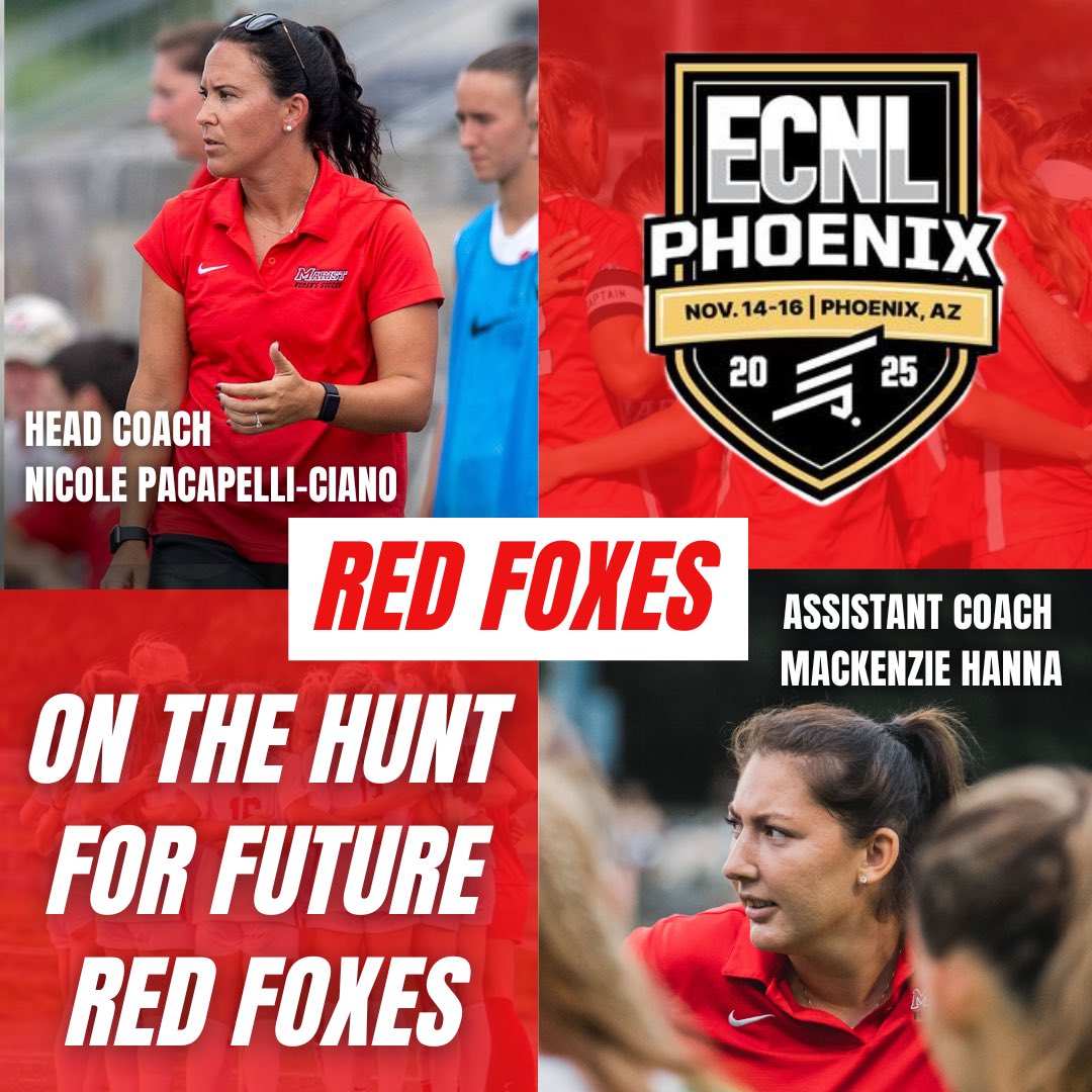 Catch our Staff out in Pheonix this weekend looking for future Red Foxes!! 👀🦊⚽️