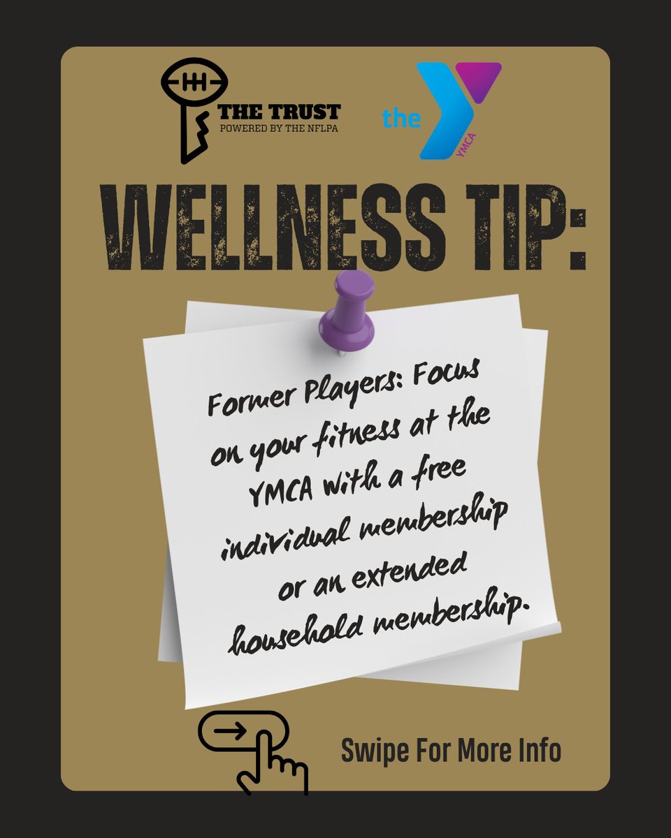 playerstrust's tweet image. The work doesn’t stop when the pads come off.
@YMCA + The Trust = fitness support, pain-relief swim lessons &amp;amp; health programs for lasting wellness.
#TheTrust🔑 #Wellness #YMCA