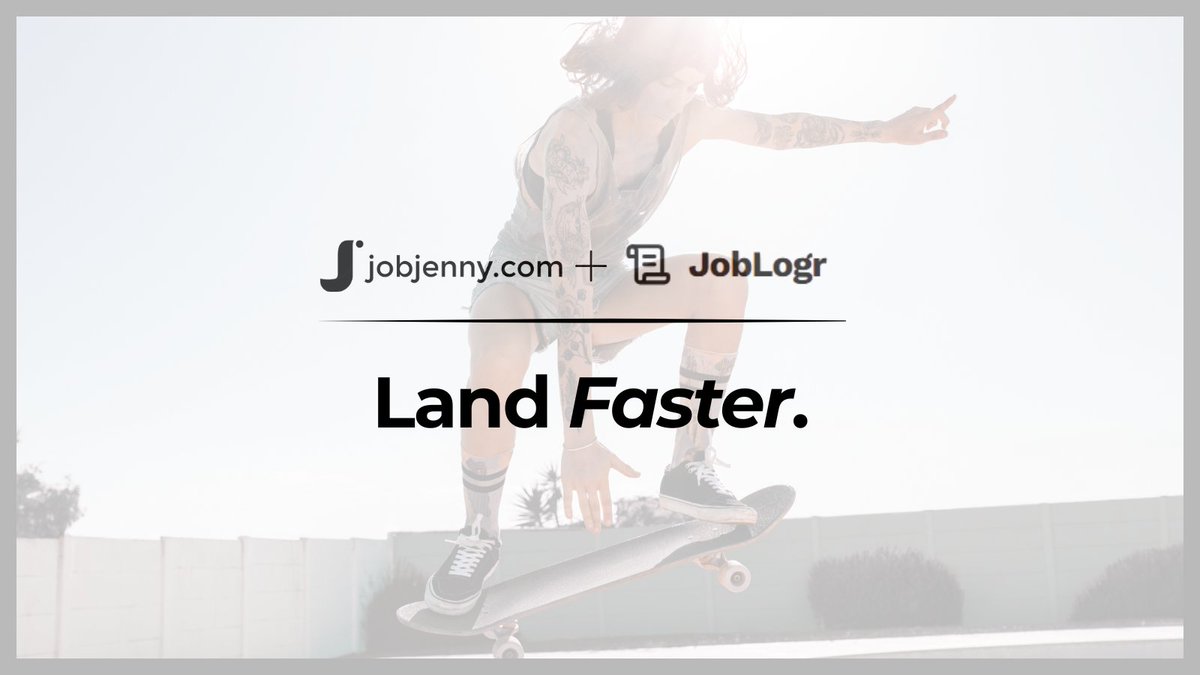 jobjenny's tweet photo. Excited to share that I’ve partnered with @joblogr  as brand ambassador &amp; Fractional Head of Brand &amp; Growth. We aim to show how Human + AI can make job search clearer, faster, and a whole lot less painful. https://t.co/8GIS32Chbf #Sponsored https://t.co/6vOAitGHnW