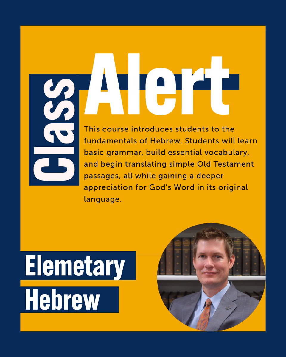 Ready to dive into the language of the Old Testament?
Elementary Hebrew is your first step toward understanding Scripture in its original form. Build vocabulary, learn grammar, and gain a new appreciation for God's Word! 📷