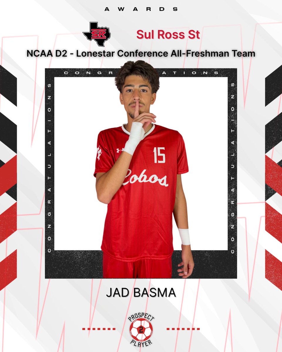 Prospect2Player's tweet image. Congratulations to our freshman Jad Basma on being named NCAA D2 Lonestar Conference All-Freshman Team🏅