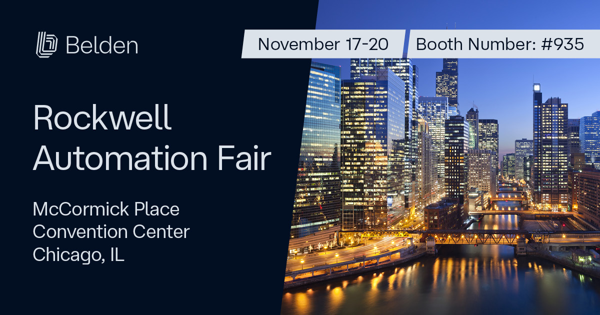 ProSoftTech's tweet image. If you&apos;ll be at Automation Fair this year, make sure to stop by Booth 935! We&apos;ll be there with @BeldenInc. See you in Chicago! #roklive