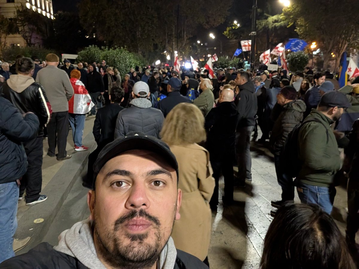 araddun's tweet image. They bet on brutality.  We bank on endurance - empires crumble, resolve endures. We prove it every night 🇬🇪 #StandWithGeorgia #DefendDemocracy