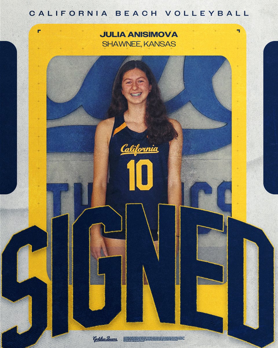 Let's give a big Golden Bear welcome to Julia Anismova to the #CalFamily!

#GoBears