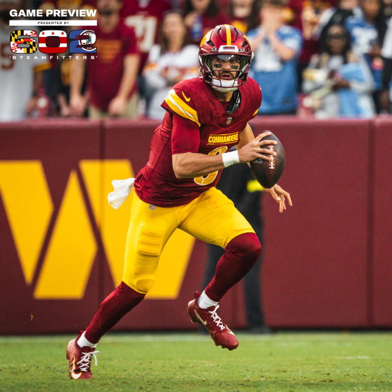 Commanders's tweet photo. 🗓️ Week 10: #WASvsMIA
🏟️ Santiago Bernabéu Stadium
📺 9:30am on NFL Network