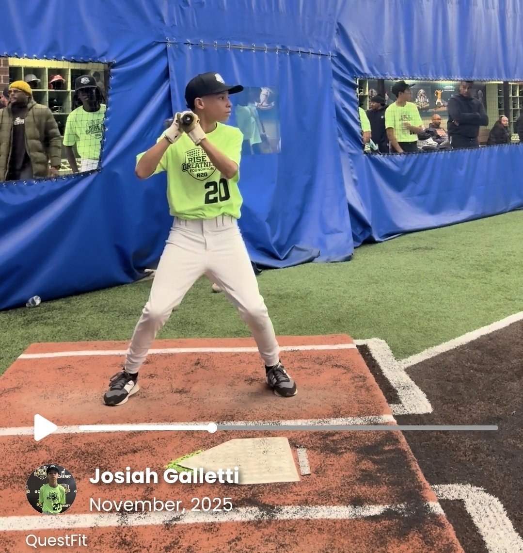 Great job 2031 Josiah Galletti MIF/RHP on his first showcase performance.  BerkHill 14U is looking bright with these young players. 

11/2025 metrics.
app.questfit.com/p/josiah-galle…