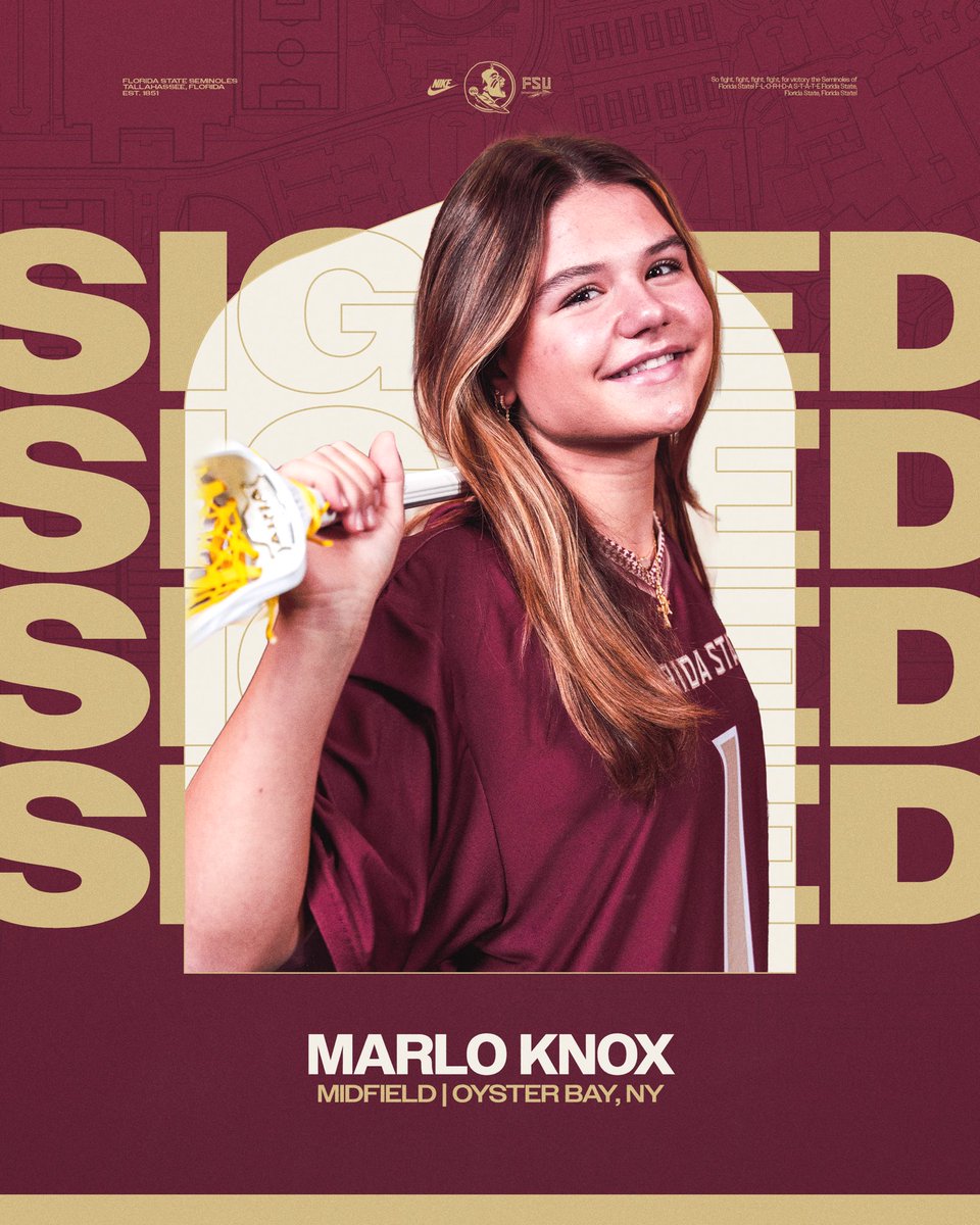 Welcome to the Garnet and Gold, Marlo! 🍢

#NolesLax