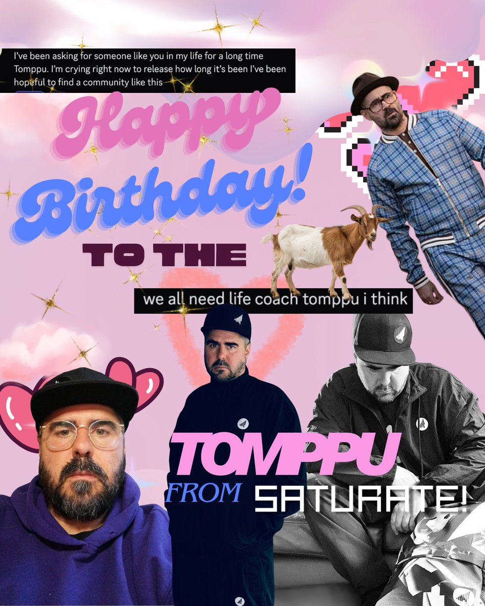 SATURATERECORDS's tweet image. 🚨 BREAKING NEWS 🚨

🍾 Firstly, we&apos;d like to wish our label owner and unc, Tomppu. We are grateful for your existence and hope to celebrate another year around the sun with you! EVERYBODY SAY HAPPY BIRTHDAY UNC 🎈
[ CHECK 💬 ]
#birthday #bassmusic #artistdevelopment #musicstream