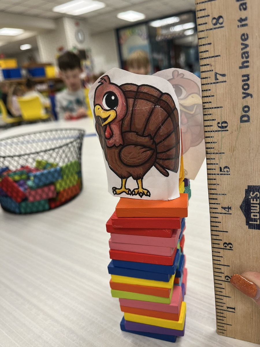 SteamMrs's tweet image. Ms. Ayala’s class built turkey towers to watch out for farmer. #steam @LopatES