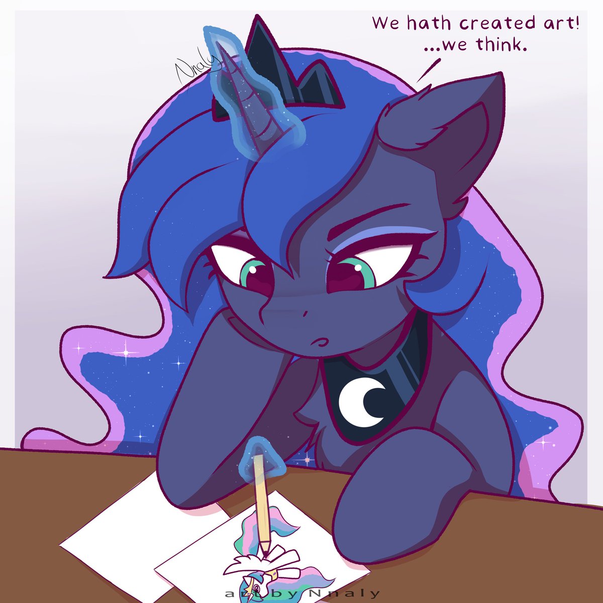 Day 71 of drawing Princess Luna

 #mlp #mylittlepony #dailyluna