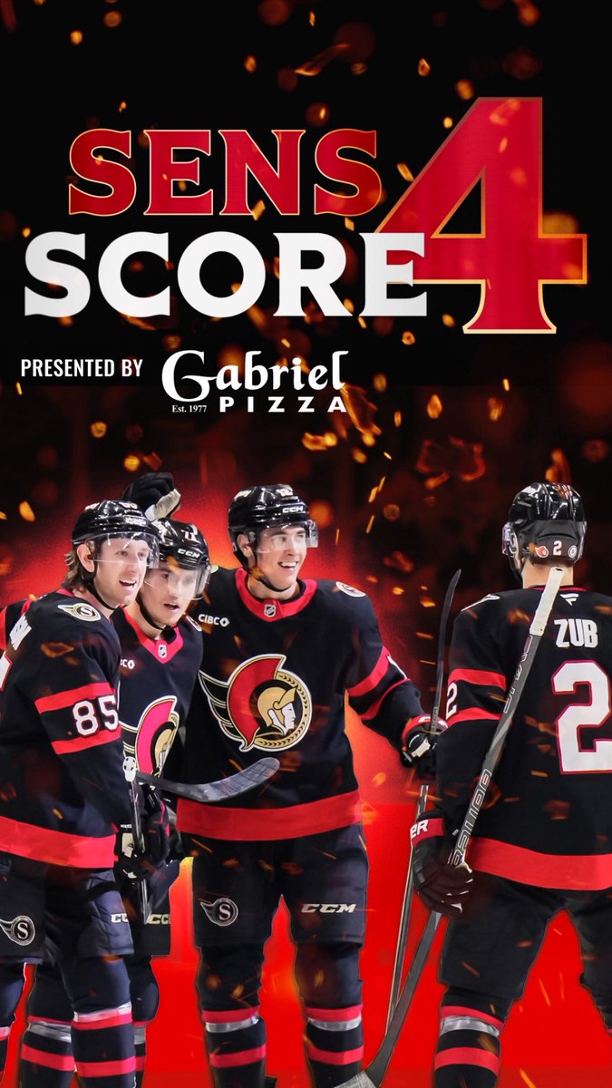 Turning B’s to W’s on Thursday night <a href="/CdnTireCtr/">Canadian Tire Centre</a> 🚨🍕🤌

Who wants 2 tix to watch the <a href="/Senators/">Ottawa Senators</a> vs <a href="/NHLBruins/">Boston Bruins</a>  courtesy of Gabriel Pizza.

FOLLOW, LIKE, SHARE, COMMENT
#gabrielpizza #senspizza and let us know who you think will score the Sens 1st 🚨of the night.

Winner annc tmr