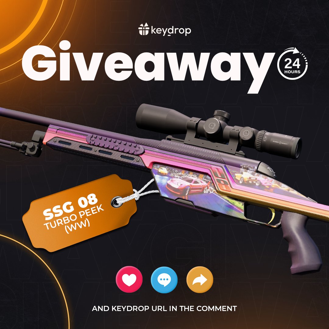 keydropcom's tweet image. 🏆 Ready to grab a FREE skin? Just follow these steps 👇

❤️ Like last 3 posts
🤝 Follow us!
🔁 Retweet!

⏰ Wait 24 hours!
⚠️ Remember to add your keydrop profile url in the comments