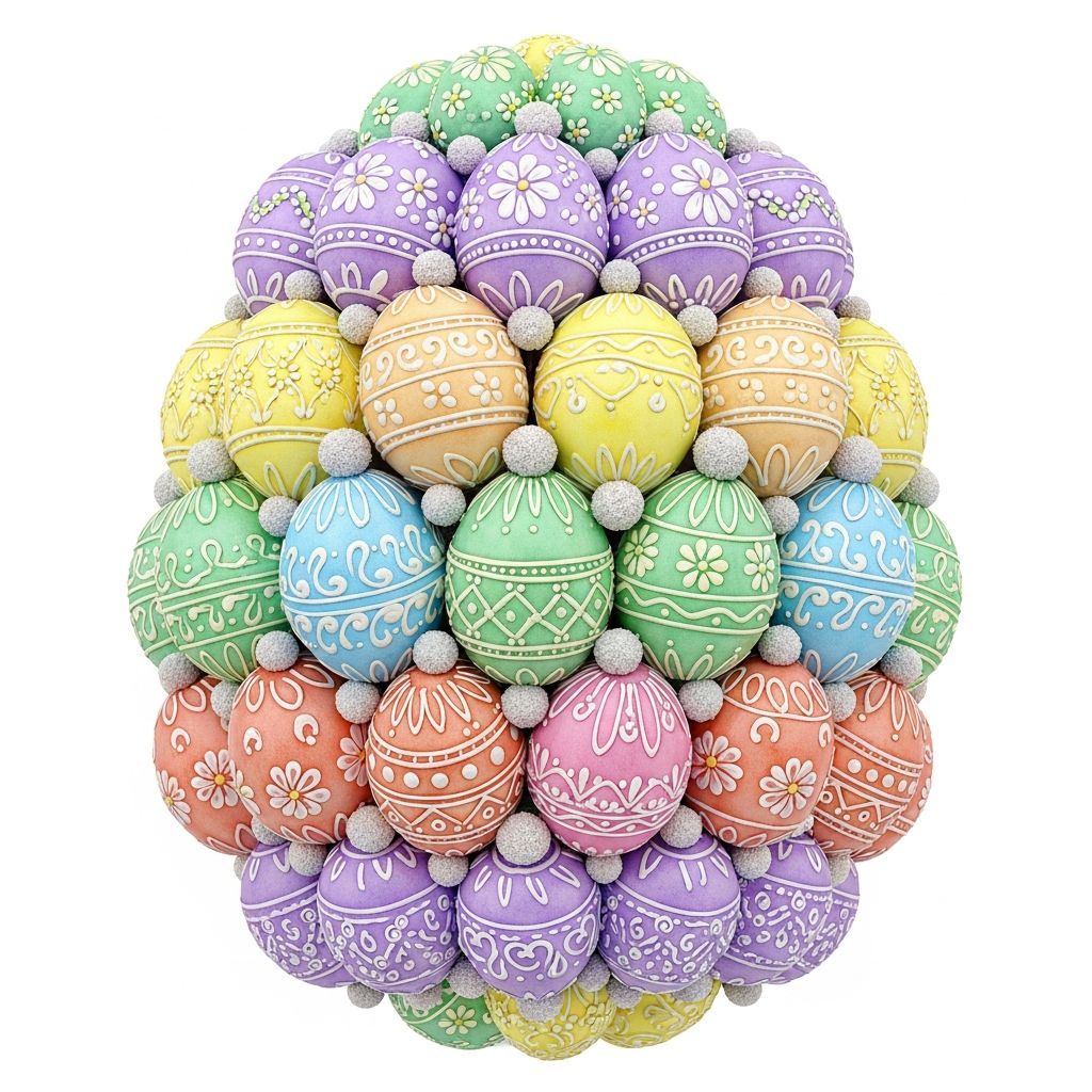 delta898's tweet image. 부활절 달걀 타이포그래피

부활절 달걀을 소재로 한 타이포그래피 아트 프롬프트. 화려한 색상과 패턴으로 장식된 달걀이 특징.

#EasterEgg,#TypographyArt,#SpringCelebration,#FabergéDesign,#PastelRainbow