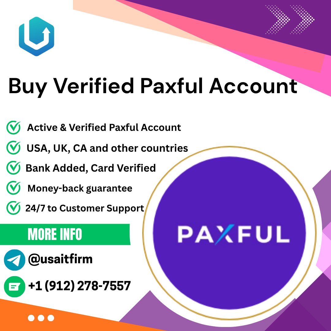 Buy Verified Paxful Account
#seo #Paxful #PaxfulAccount #CryptoMarket #BankOnBetter #patlama #paofc 

usaitfirm.com/product/buy-ve…