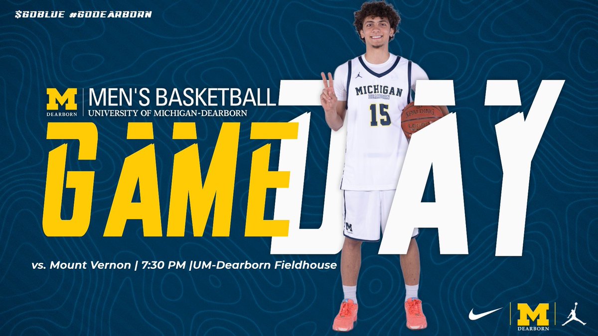 It’s Game day in Dearborn!
📍UM- Dearborn Fieldhouse | 7:30 PM
📺Watch Live: portal.stretchinternet.com/umdearborn/
🆚Mount Vernon
#GoBlue #GoDearborn