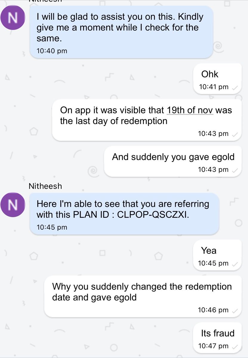 Shana_Baccha's tweet photo. @CaratLane what kind of fraud are you guys doing suddenly changed my redemption date and allotted egold of lesser value !!! And now denying it https://t.co/fSNDwQZaoh