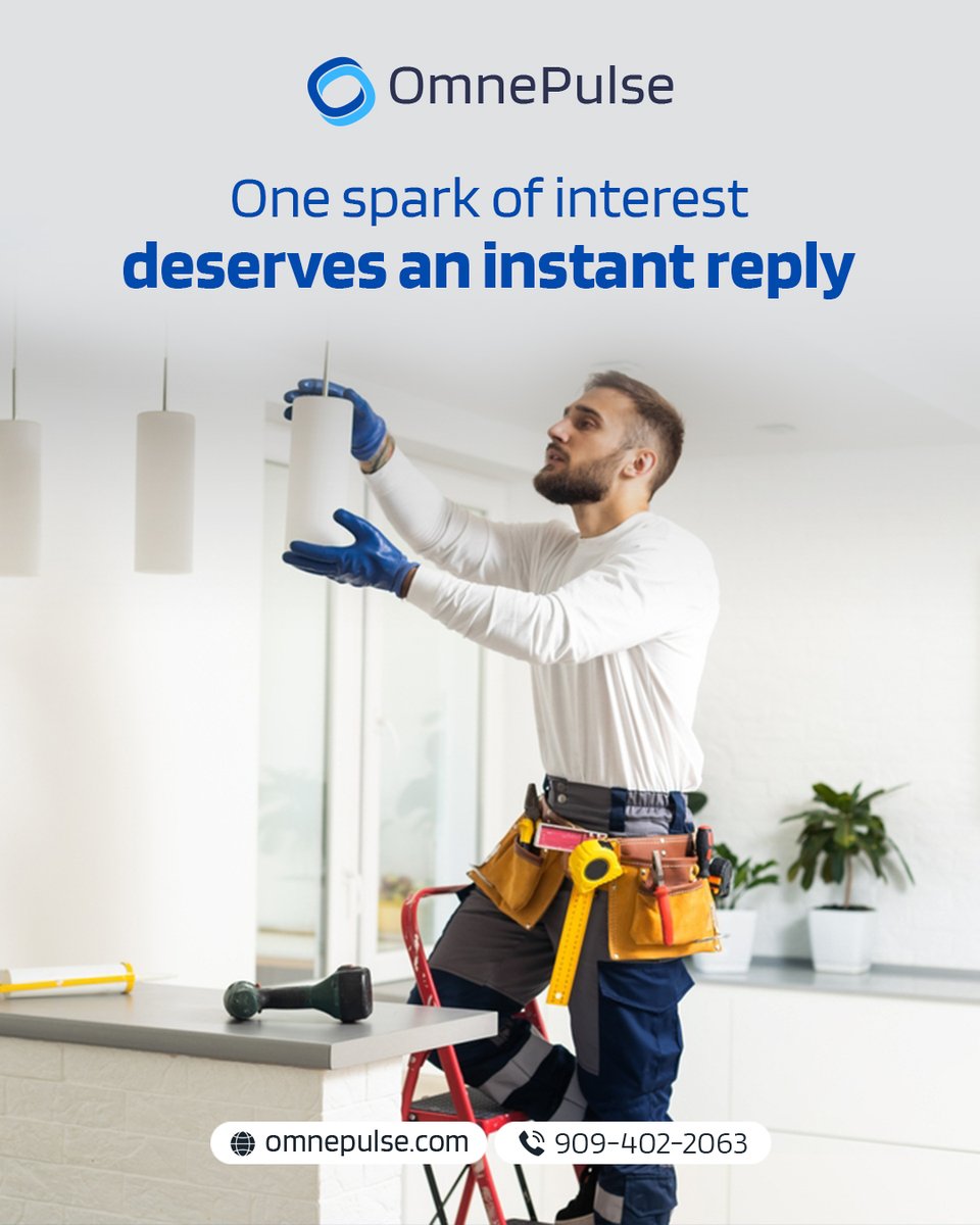 OmnePulse1's tweet image. OmnePulse works overtime so you don’t have to. Power your business with AI.

🔌 Get started now: omnepulse.com

#ElectricianMarketing #OmnePulse #AILeadSystem #CaliforniaContractor