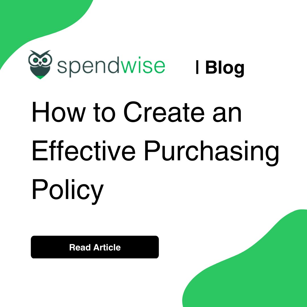 spendwisetalk's tweet image. At Spendwise, we put together a simple guide that walks through how to build (or refresh) a purchasing policy that actually works.  

👉 Check it out: spendwise.com/post/how-to-cr…

#procurement #purchasing #spendmanagement #finance #operations