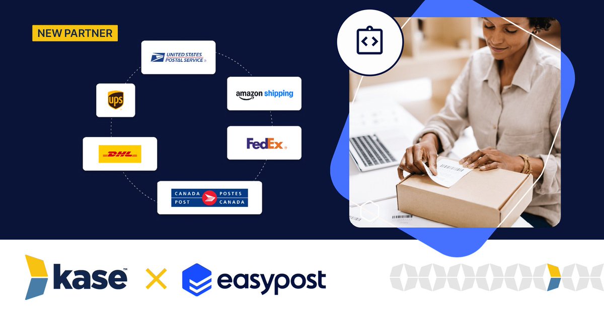 kasefulfillment's tweet image. Kase X EasyPost 🚀 Streamlined fulfillment + smart shipping technology = a frictionless experience for brands and customers alike. Learn all about the partnership 👉 hubs.ly/Q03SQZk70

#kase #kasefulfillment #easypost #3pl #shipping #logistics #supplychain #ecommerce…