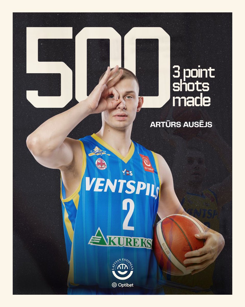 LIGHTS OUT! 🚦

<a href="/AAusejs/">Artūrs Ausējs</a> scores his 500th 3 point shot in the Optibet Latvian - Estonian league 🔴

In a league of his own 🗣️

#Optibet | #LatEstLeague